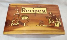 Ricettario Vintage Legno Cedro